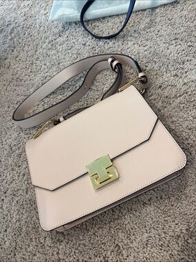Ivanka Trump Blush Pink Crossbody Bag with Gold Hardware